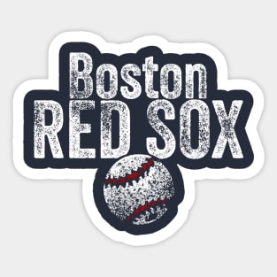 Red Sox Baseball Weathered Sticker